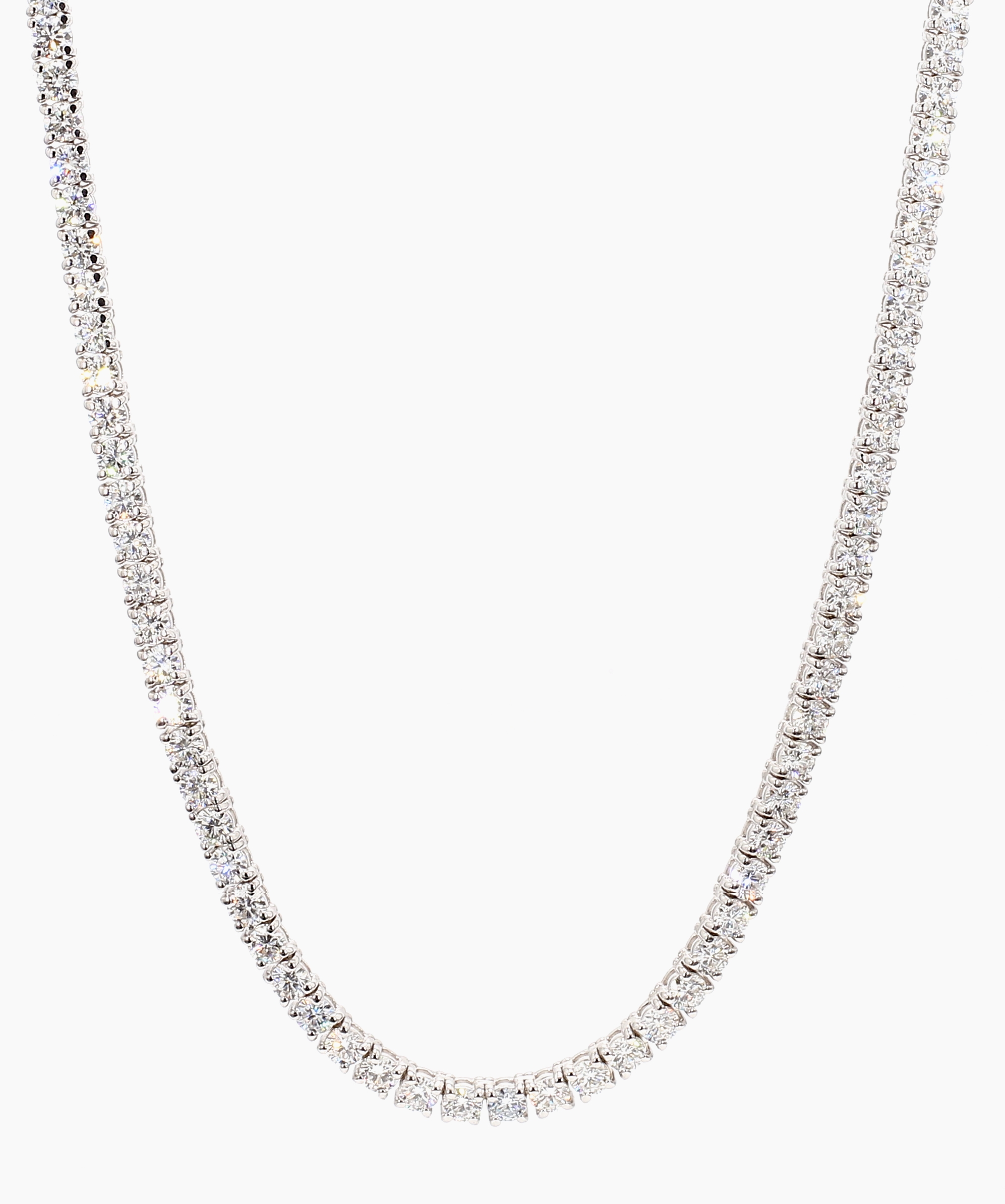 14 Carat Round Lab Diamond Tennis Necklace - F Color, VS2 Clarity, 16 Inches.Adorn yourself with this radiant necklace. Online store