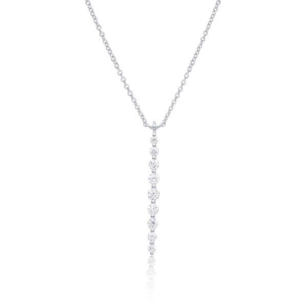 Marilyn Seductive Sparkle Natural Diamond Drop Necklace in white, yellow, or rose gold available in our online store. With a carat total weight (CTW) 0.30.