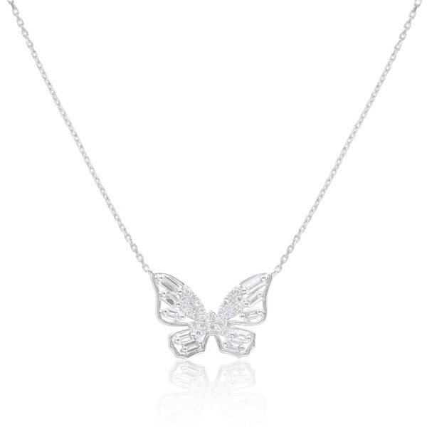 diamond butterfly necklace