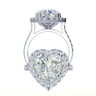 Milana Heart Engagement Ring