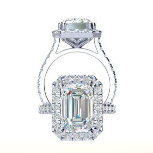 Milana Emerald Engagement Ring