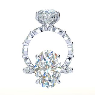 Stacey Oval Diamond Ring