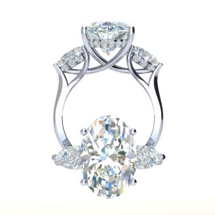 Flora Oval Engagement Ring