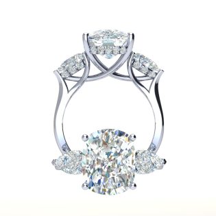 Flora Cushion Engagement Ring