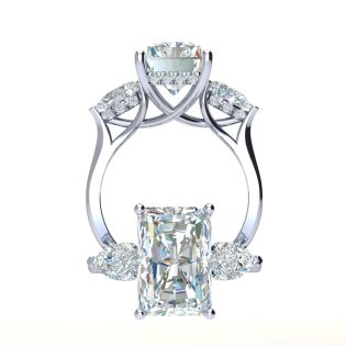 Radiant Pear Engagement Ring