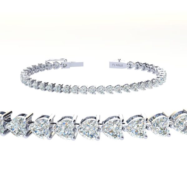 5 ctw Heart Tennis Bracelet