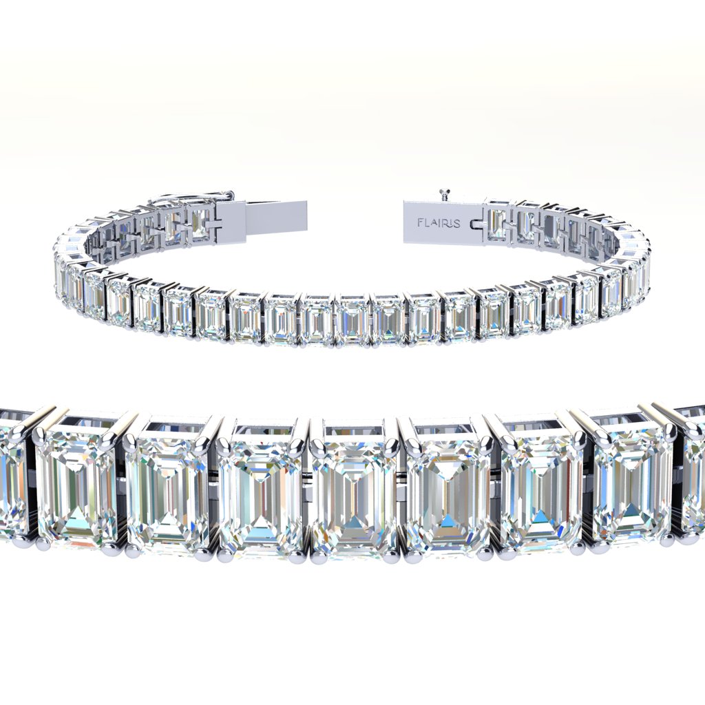 10 ctw Emerald Tennis Bracelet