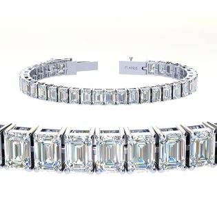 15 ctw Emerald Tennis Bracelet