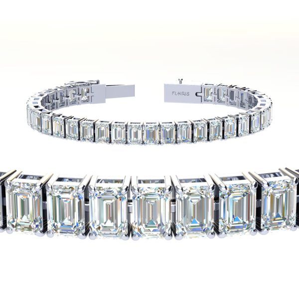 15 ctw Emerald Tennis Bracelet