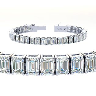 20 ctw Emerald Tennis Bracelet