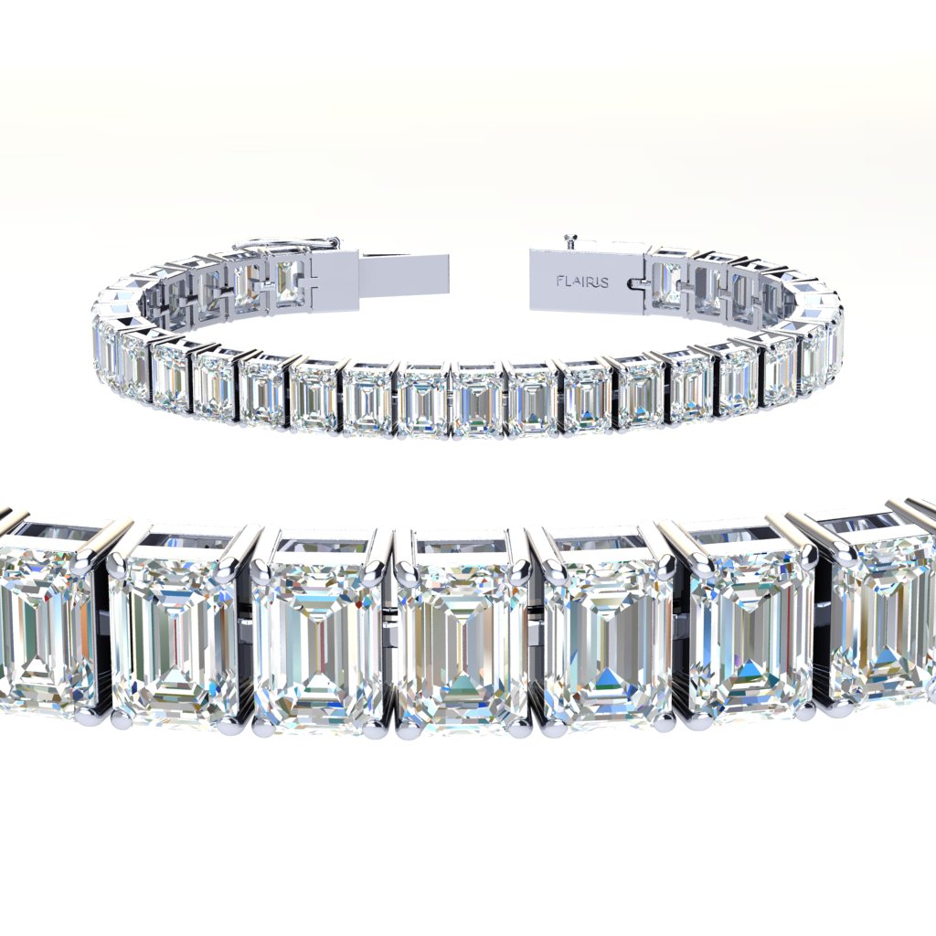 20 ctw Emerald Tennis Bracelet