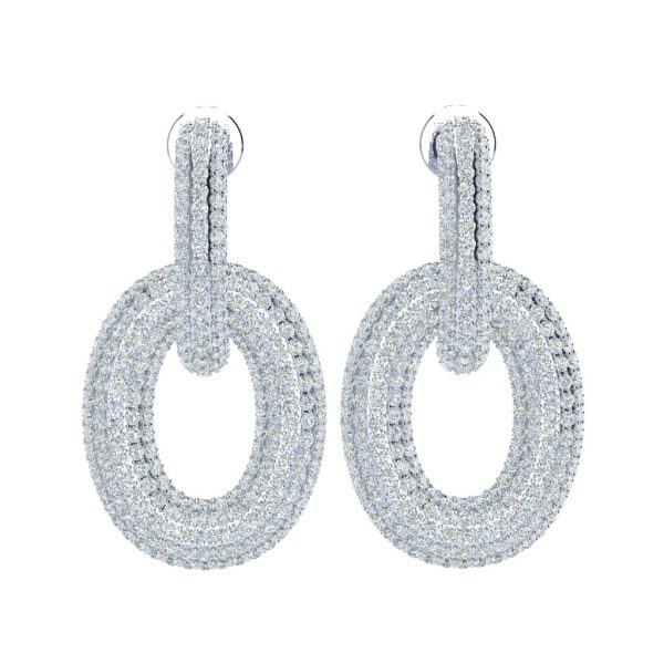 Luna Link Diamond Earrings