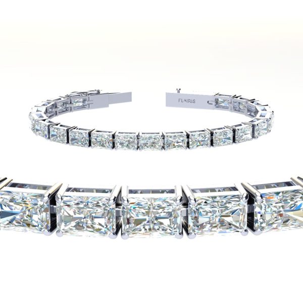 15 ctw East West Radiant Tennis Bracelet