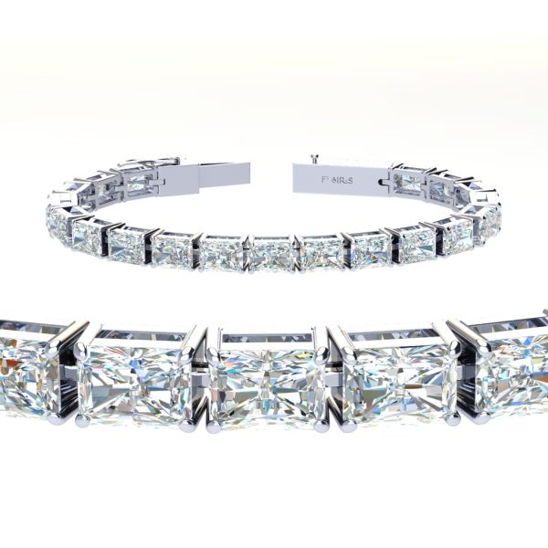 20 ctw East West Radiant Tennis Bracelet