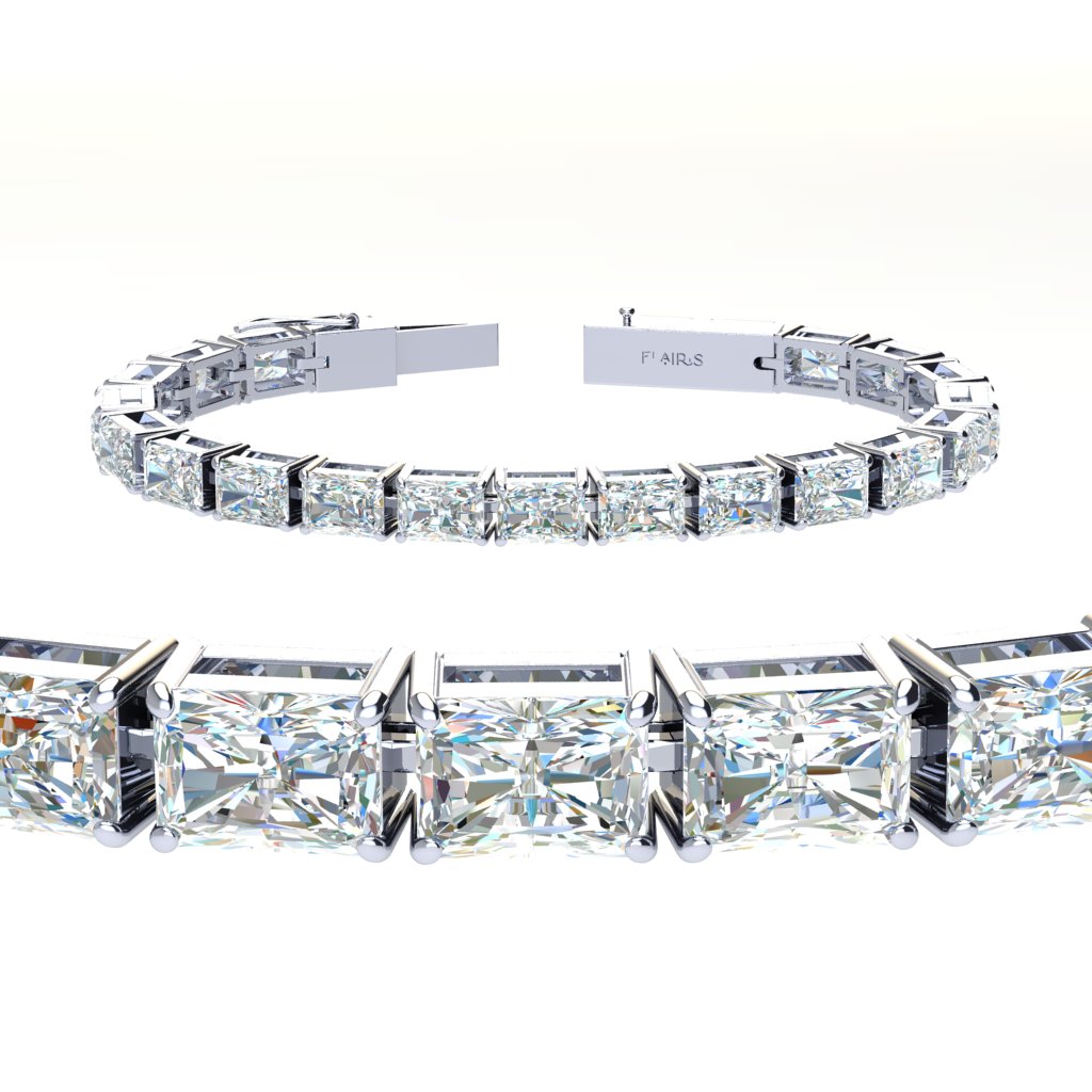 20 ctw East West Radiant Tennis Bracelet